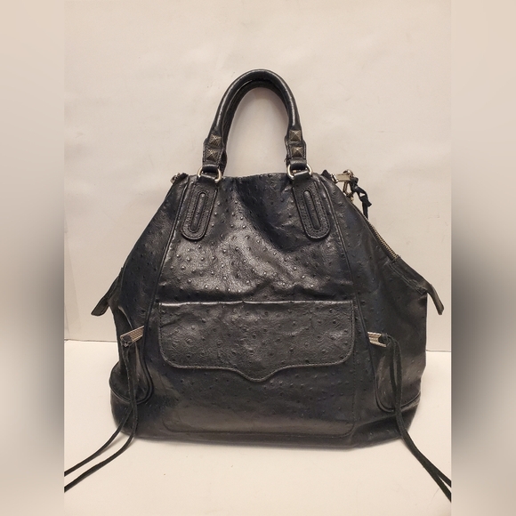 Rebecca Minkoff Ostrich Embossed Satchel - Picture 4 of 13